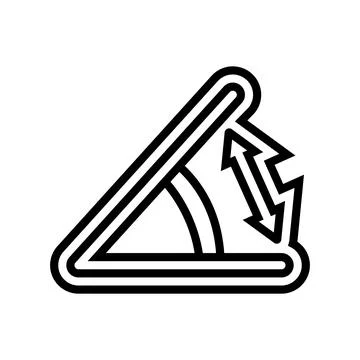 Multi angle adjustment line icon vector illustration 스톡 일러스트