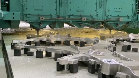 Multi Axis Drilling SloMo Stock Footage 196009851