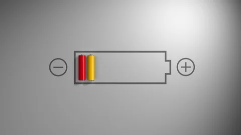 MULTI BATTERY 02 WHITE Video stock 91770910