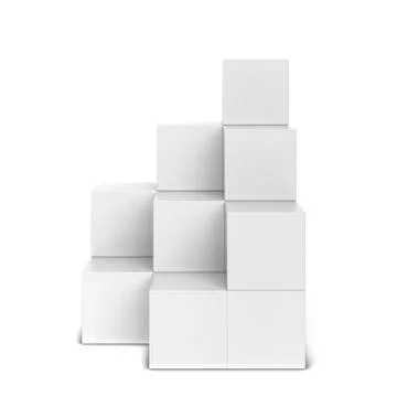 Multi box display Stock Illustration