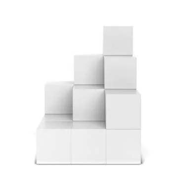 Multi box display Stock Illustration
