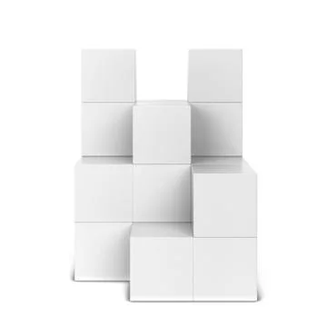 Multi box display Illustrazione stock