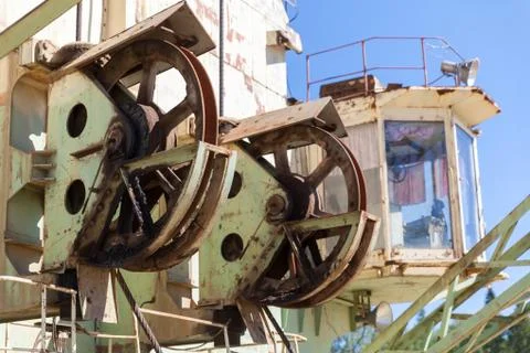 Multi bucket excavator, absetzer Stock Photos