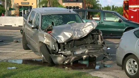 Multi car crash Stock Footage 934008