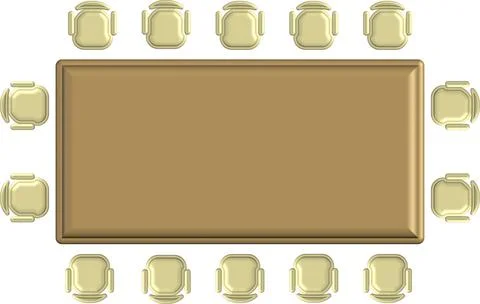 Multi chair rectangle 스톡 일러스트