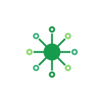 Multi channel vector icon design template Illustrazione stock