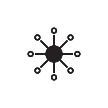 Multi channel vector icon design template Illustrazione stock