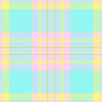 Multi check fabric texture, madras pattern textile seamless. Repeating tart.. イラスト素材
