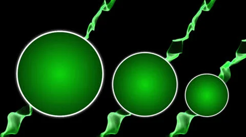 Multi Circle Green Logos Vídeo Stock 25543215