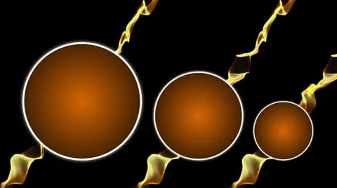 Multi Circle Orange Logos Stock Footage 25543163