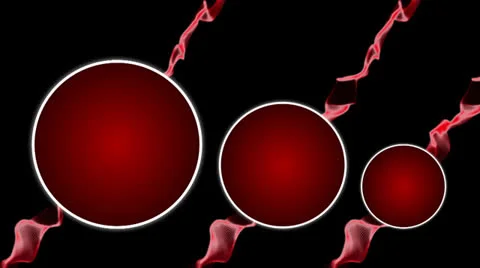 Multi Circle Red Logos Stock Footage 25543584