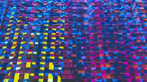 The Multi color for Abstract Background 3d Rendering. Stock Illustration