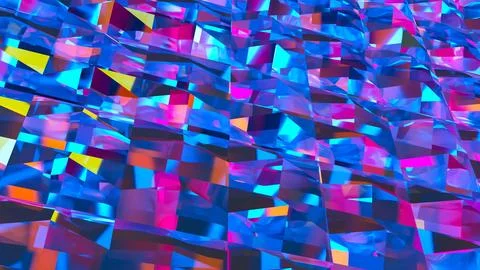 The Multi color for Abstract Background 3d Rendering. Stock Illustration