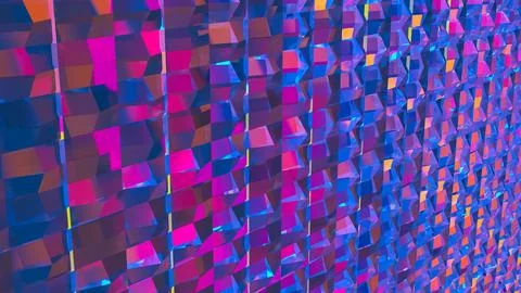 The Multi color for Abstract Background 3d Rendering. Stock Illustration