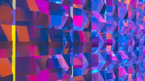 The Multi color for Abstract Background 3d Rendering. Stock Illustration