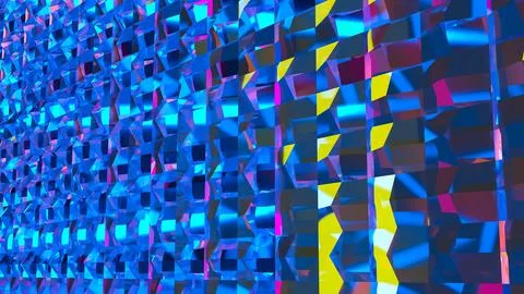 The Multi color for Abstract Background 3d Rendering. Stock Illustration