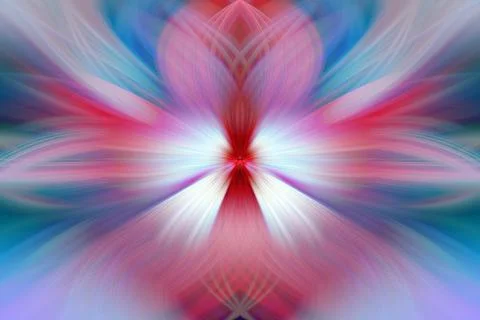 Multi Color Abstract Gradient Crossing Wavy Background. Digital Fractal Art Stock Illustration