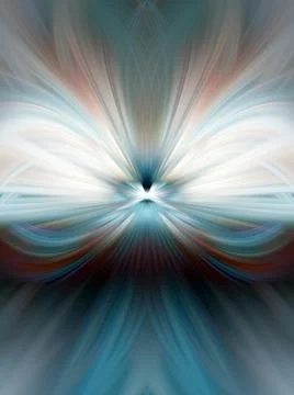 Multi Color Abstract Gradient Crossing Wavy Background. Digital Fractal Art Stock Illustration