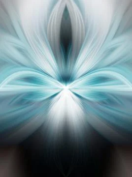 Multi Color Abstract Gradient Crossing Wavy Background. Digital Fractal Art Stock Illustration