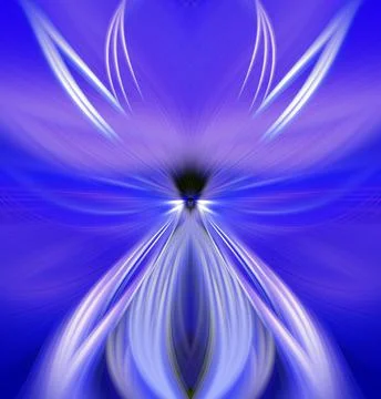 Multi Color Abstract Gradient Crossing Wavy Background. Digital Fractal Art Stock Illustration