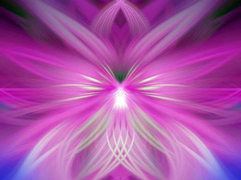 Multi Color Abstract Gradient Crossing Wavy Background. Digital Fractal Art Stock Illustration