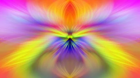 Multi Color Abstract Gradient Crossing Wavy Background. Digital Fractal Art Stock Illustration
