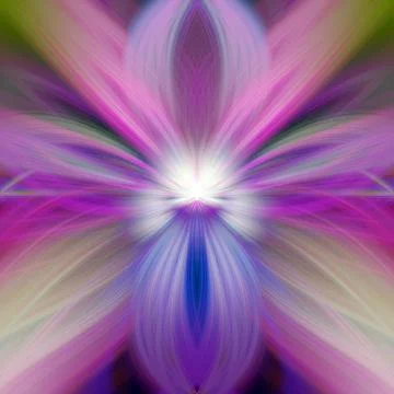 Multi Color Abstract Gradient Crossing Wavy Background. Digital Fractal Art Stock Illustration