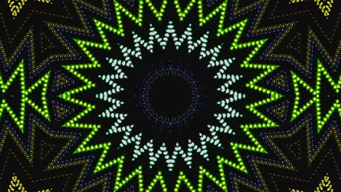 Multi color abstract light lines kaleidoscope-background Video stock 200946629