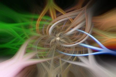 Multi-color abstract twirl background based on photo Illustrazione stock