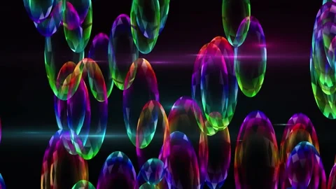 Multi Color Balls Wide Screen Abstract Background Stock Footage 201183312
