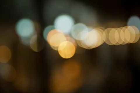 Multi color bokeh light background . Bokeh light in the night road .colorful  Stock Photos