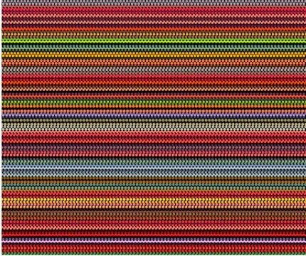 Multi color bubble lines pattern background over black Illustrazione stock