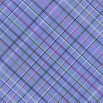 Multi color Check Pattern On Blue Background Stock Illustration