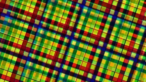 Multi-Color Diagonal Plaid Checkered Pattern Video Loop Stock Footage 329894050