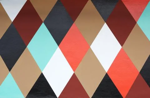 Multi-color diamond wall Stock Photos