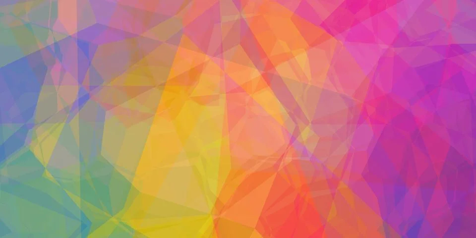 Multi-color dimensional geometric background Stock Illustration