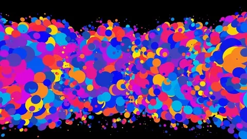 Multi color dots motion background loop Stock Footage 79805213