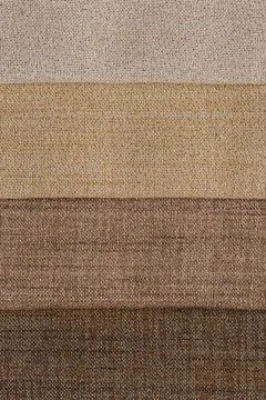 Multi color fabric texture samples Closeup detail of multi color fabric te... Stock Photos