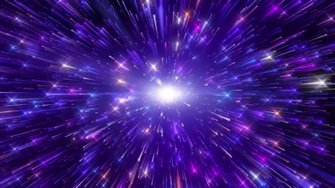 Multi-Color glow particle line light trail, Light flicker effect. Stock Footage 228835508