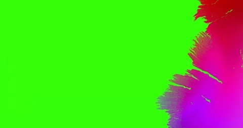 Multi color gradient abstract splash ink paint brush horizontal stroke colored Video stock 86508710