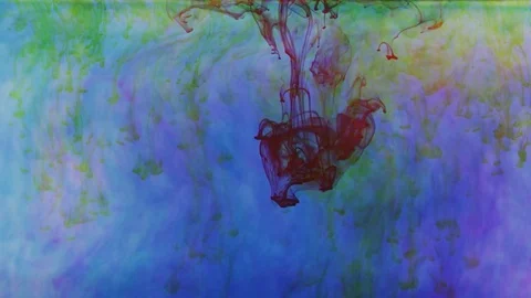 Multi Color ink one Stock Footage 85219593