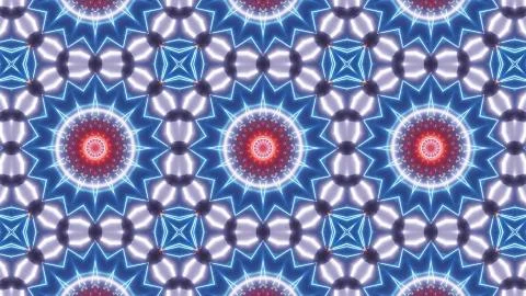 Multi color kaleidoscope flower pattern. Illustrazione stock