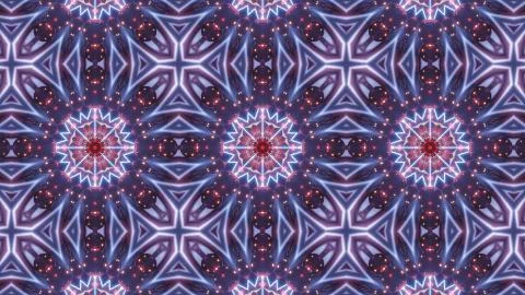 Multi color kaleidoscope pattern with abstract cross 스톡 일러스트