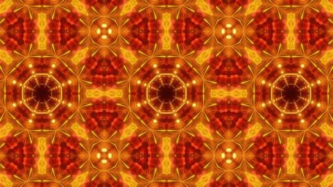 Multi color kaleidoscope pattern with highly abstract shapes Illustrazione stock