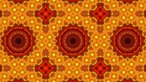 Multi color kaleidoscope pattern with highly abstract shapes Stock Illustration