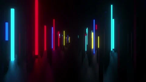 Multi color laser lights arena Stock Footage 229319994