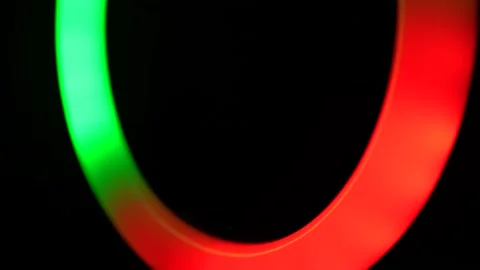 Multi color light ring Abstract video 4 k Stock Footage 169543579