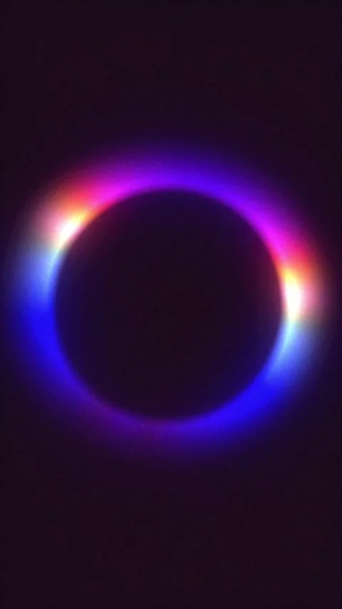 Multi-Color Neon Light Ring Stock Footage 340454168