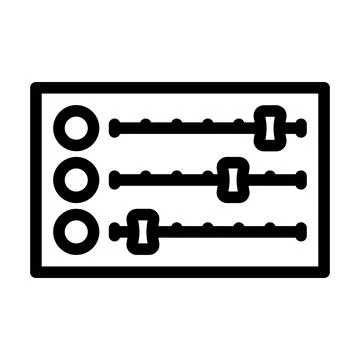 Multi color option line icon vector illustration Illustrazione stock