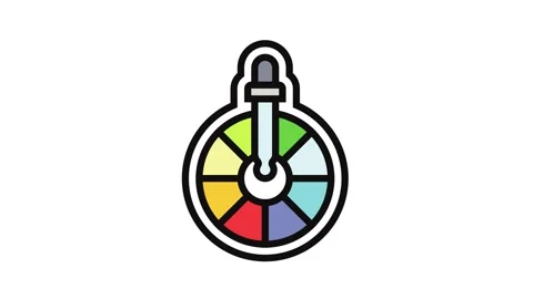 Multi color options color icon animation Stock Footage 326115728